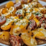 Cheesy Ranch Potatoes and Smoked Sausage