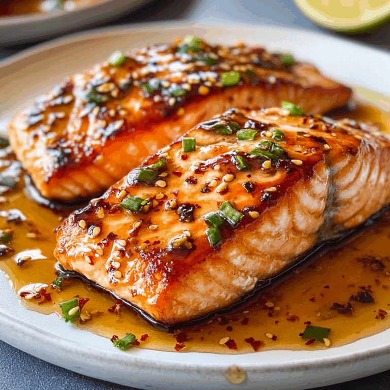 Crispy Honey Garlic Glazed Salmon Recipe