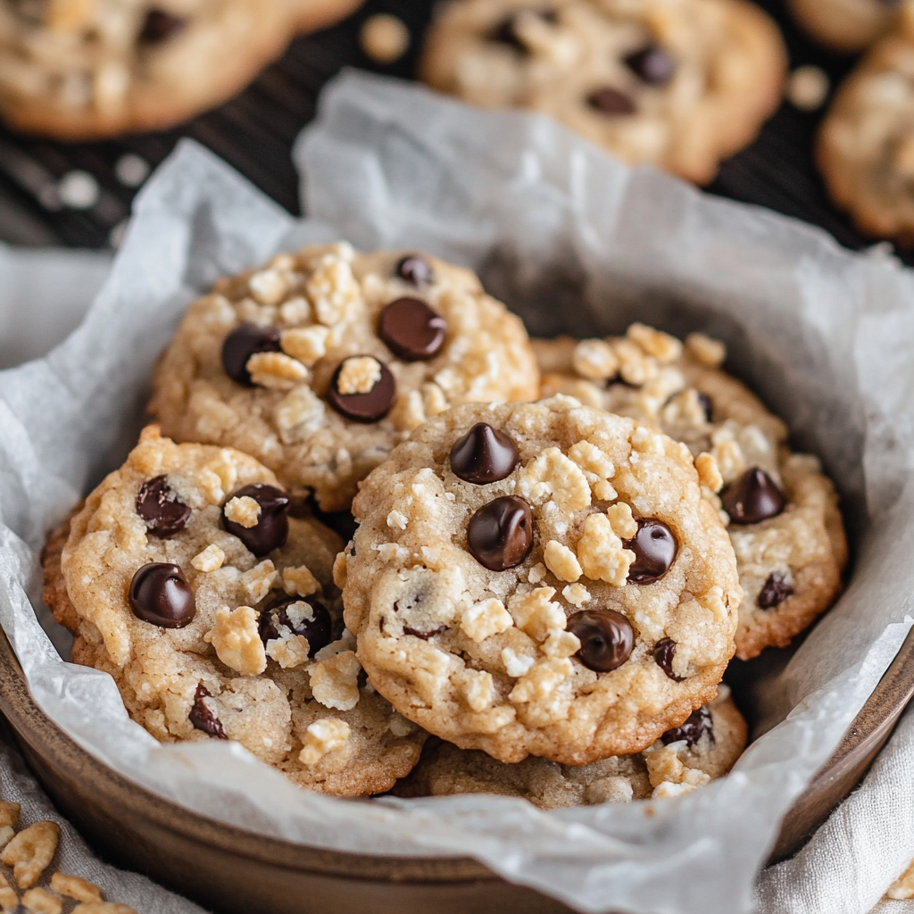 Rice Krispie Chocolate Chip Cookies