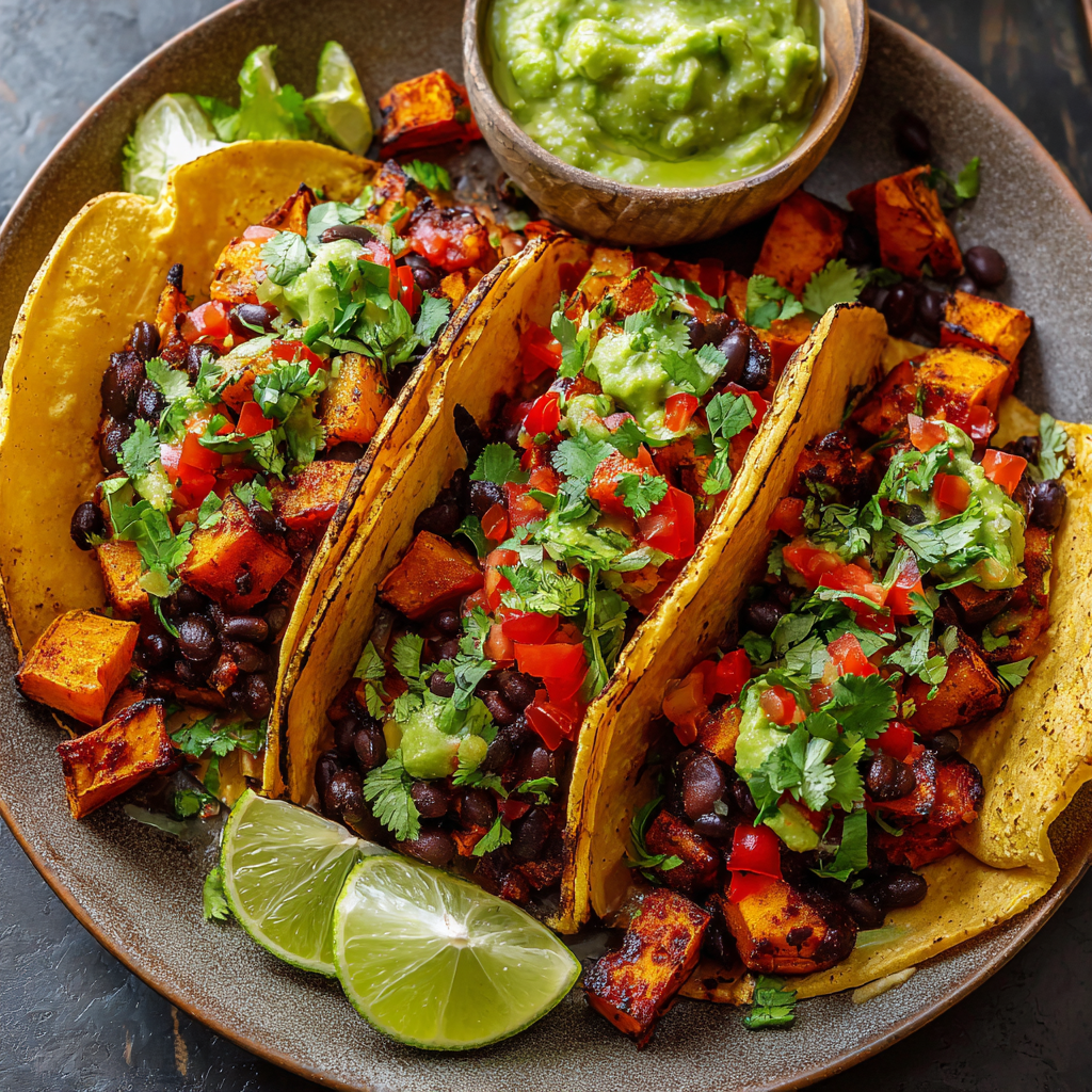 Black Bean Sweet Potato Tacos Recipe