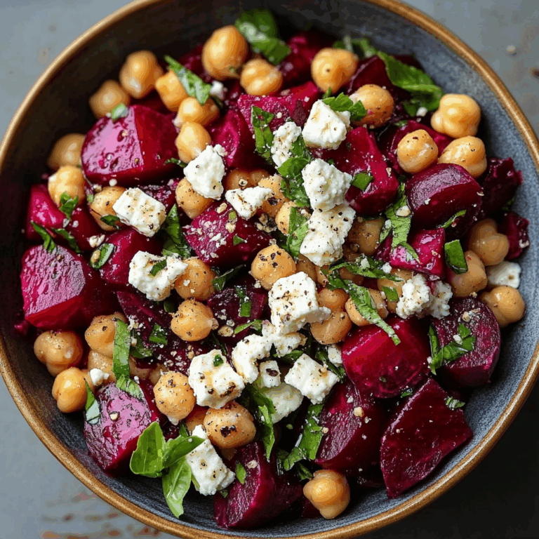 Chickpea, Beet and Feta Salad