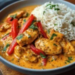 Creamy Paprika Chicken with Rice